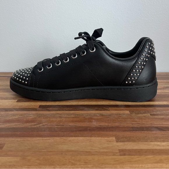 NIB Maje Flowstuds Leather Studded Trainer Sneakers - Picture 9 of 16
